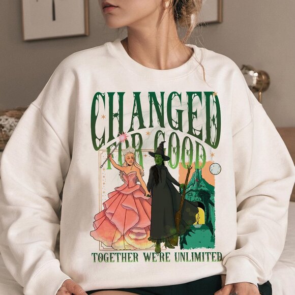 Wicked Musical Fan Christmas Sweatshirt, Together We’re Unlimited Sweatshirt - Picture 1 of 3